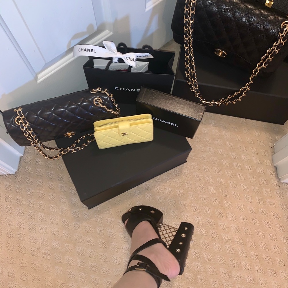 **Sold** Chanel shoes platform studded heels - Picture 2 of 8